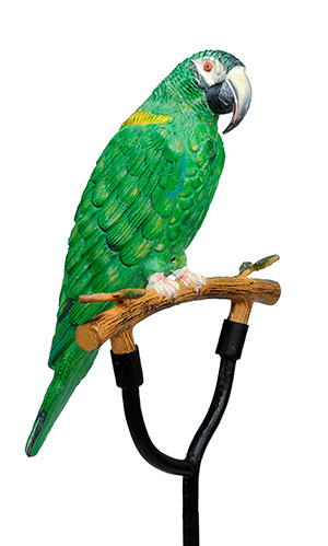 Green Macaw Decorative Metal Garden Sculpture